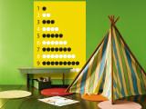 Yellow Counting Apples Wall Mural by Avalisa 