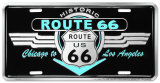 Route 66 Deco Auto Tag Blechschild