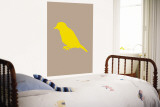 Brown Bird Silhouette Mural por Avalisa