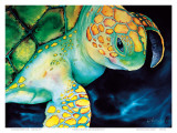Timeless Wisdom, Hawaiian Sea Turtle Prints by Ari Vanderschoot
