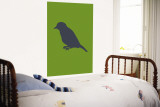 Greed Bird Silhouette Wall Mural by Avalisa 