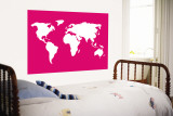 Pink World Wall Mural by Avalisa 