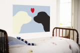 Blue Puppy Love Reproduction murale géante par Avalisa 