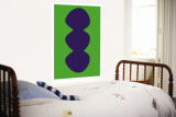 Green Snowman Wall Mural by Avalisa 