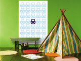 Blue Parking Lot Mural por Avalisa