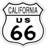 Route 66 California Blechschild