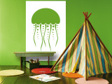 Green Jellyfish Wall Mural by Avalisa 