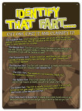 Identify that Fart! Cut one, Cast it and Classify it! Tin Sign