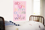 Pink Rainbow Alphabet Mural por Avalisa
