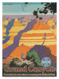 Santa Fe Railroad, Grand Canyon National Park, Arizona, 1940s Posters by Oscar M. Bryn