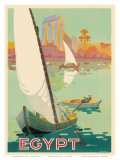 Egypt The Nile River c.1930s Kunstdrucke von H. Hashim