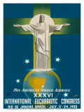 Pan American Airways Rio de Janeiro, Brazil, Christ on the Cross, c.1955 Posters by La Motta 