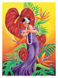 To You, Sweetheart, Hawaiian Hula Dancer Affiche par Warren Rapozo