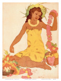 Leimaker, Royal Hawaiian Hotel Menu Cover c.1950s Prints by John Kelly