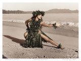 Dance of the Turtle, Hawaiian Hula Dancer Affiche par Alan Houghton