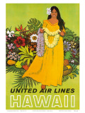 United Air Lines, Hawaii, The Lei Offering Prints