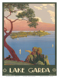 Lake Garda, Italy, c.1930 Prints by Severino Tremator