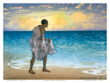 Hawaiian Fisherman, c.1925 Prints by Charles W. Bartlett