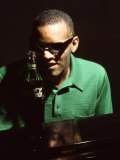 Ray Charles Taping a Coca-Cola Radio Commercial, 1967 Posters
