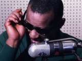 Ray Charles Taping a Coca-Cola Radio Commercial, 1967 Photo