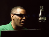 Ray Charles Taping a Coca-Cola Radio Commercial, 1967 Photographie