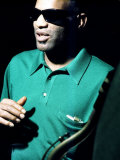 Ray Charles Taping a Coca-Cola Radio Commercial, 1967 Posters
