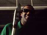 Ray Charles Taping a Coca-Cola Radio Commercial, 1967 Photo