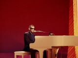 Ray Charles at White Piano Posters