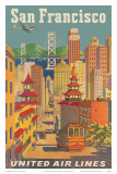 United Airlines San Francisco c.1950 Art by Joseph Feher