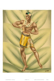 Hawaiian Hula Drummer, c.1940s Posters by  Gill