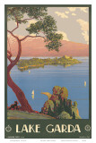 Lake Garda, Italy, c.1930 Print by Severino Tremator