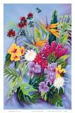 Hawaiian Island Floral Affiches par Warren Rapozo