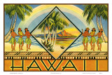 Hawaii Travel Brochure, c.1943 Prints