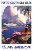 South Sea Isles via Pan Am Plakater af Paul George Lawler South Sea Isles via Pan Am Plakater af Paul George Lawler