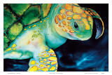 Timeless Wisdom, Hawaiian Sea Turtle Posters by Ari Vanderschoot