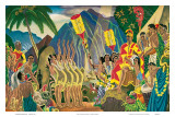Pomp and Circumstance, Hawaiian Traditional Ceremony Art by Eugene Savage