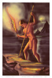 Night Fisherman, Cover from The Story of Hawaii, c.1930s Prints by Ted Mundorff