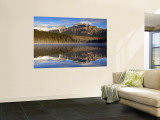 Pyramid Lake, Jasper National Park, Alberta, Canada Wall Mural by Walter Bibikow