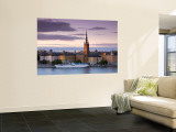 Sunset, Riddarholmen and Gamla Stan, Stockholm, Sweden Wall Mural by Doug Pearson