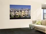 Alamo Square and City Skyline, San Francisco, California Usa Wall Mural by Gavin Hellier