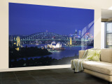 Sydney Opera House, Sydney, New South Wales, Australia Wall Mural – Large por Walter Bibikow Sydney Opera House, Sydney, New South Wales, Australia Wall Mural – Large por Walter Bibikow