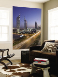 Sheikh Zayad Road and the Emirates Towers, Dubai, United Arab Emirates Wall Mural by Gavin Hellier