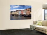 Nyhavn Harbour, Copenhagen, Denmark Mural por Jon Arnold
