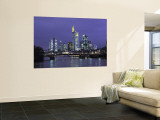 Financial District and Frankfurt Skyline, Germany Wall Mural by Jon Arnold