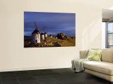 La Mancha, Windmills, Consuegra, Castilla-La Mancha, Spain Wall Mural by Steve Vidler