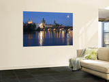 Old Town and Charles Bridge at Dusk, Prague, Czech Republic Wall Mural by Doug Pearson