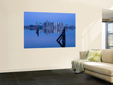 East Boston, Financial District from Logan Airport, Boston, Massachusetts, USA Wall Mural by Walter Bibikow