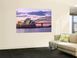Opera House and Harbour Bridge, Sydney, New South Wales, Australia Wall Mural by Michele Falzone