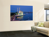 Bosphoros River Bridge and Ortakoy Camii Mosque, Ortakoy District, Istanbul, Turkey Wall Mural by Gavin Hellier