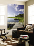 Sengekontacket Pond, Oak Bluffs, Martha's Vineyard, Massachusetts, USA Wall Mural by Walter Bibikow